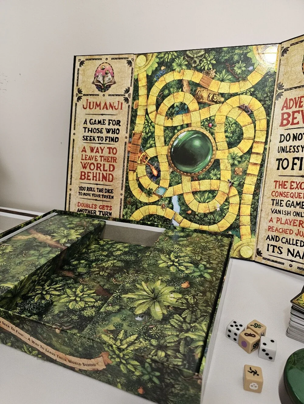 Jumanji The Game: The Classic Scary Adventure Family Board Game 2021 Edition NEW